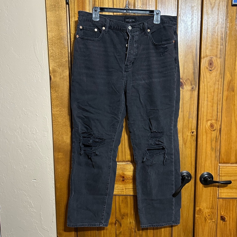 Lucky Brand 90s loose high rise straight